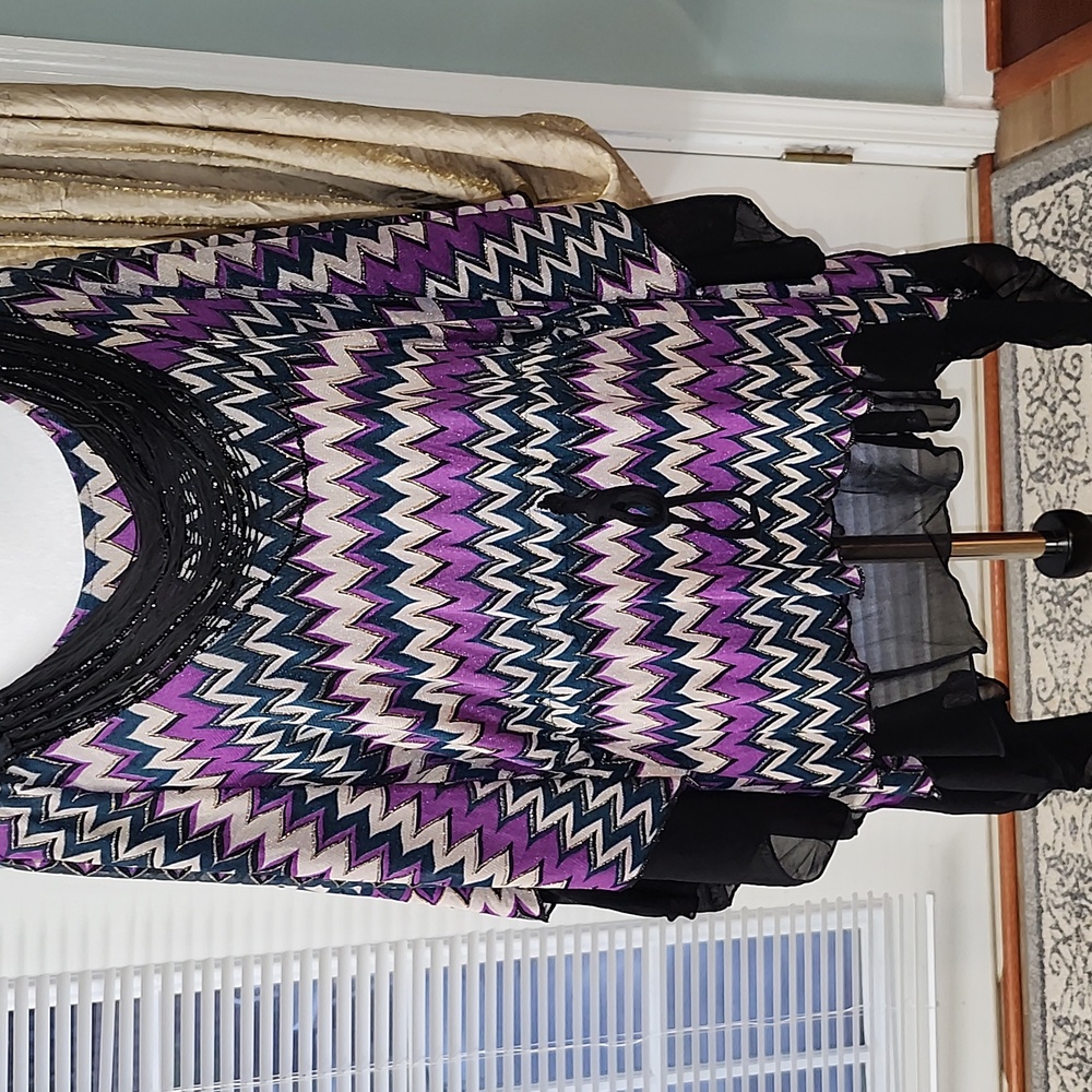 Purple Zigzag Women's Blouse